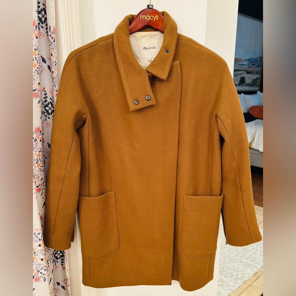 Madewell Brown Wool Coat-Size 8